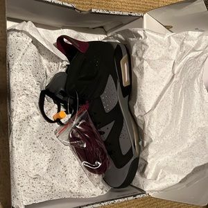 Brand new, in the box 2021 Jordan 6 Bordeaux.